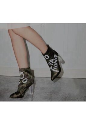 ALDO Limited edition Oceani Camo Do Ya Thing Ankle Bootie Sz. 8.5